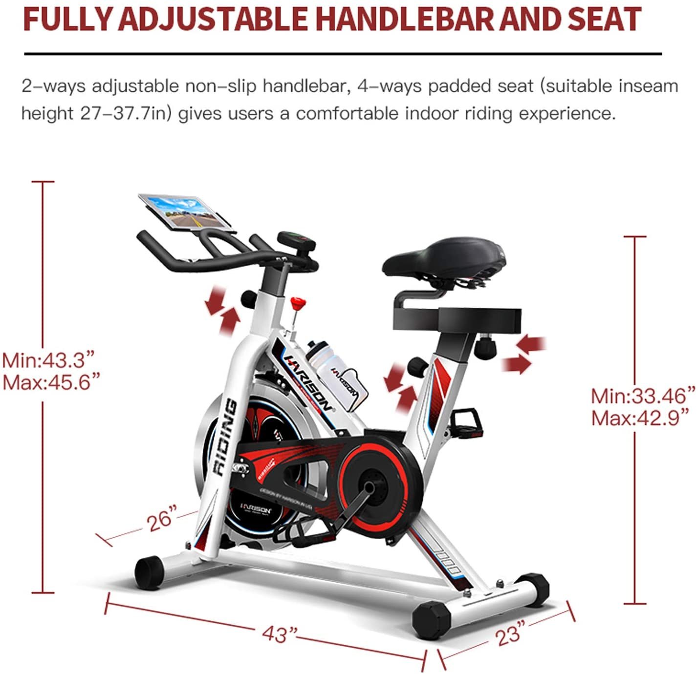 b1850-pro-2.jpg HARISON exercise bike B1850 PRO cardio strength Exercise gym Equipment for home Workout