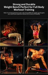 HARISON fitness adjustable foldable weight bench